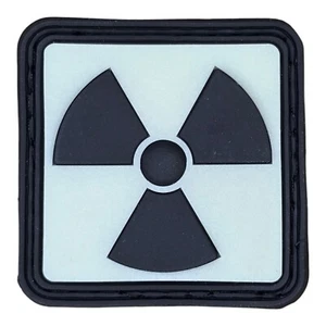 HAZARD LOGO SWAT 3D GLOW PVC TACTICAL MILITARY ARMY HOOK MORALE PATCH 1.5" - Foto 1 di 3