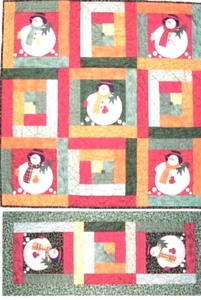 Snowballs # 360 ~ Table Runner 16x36" ~ Quilt 36x36" ~ Pillow 16" Applique - Picture 1 of 2