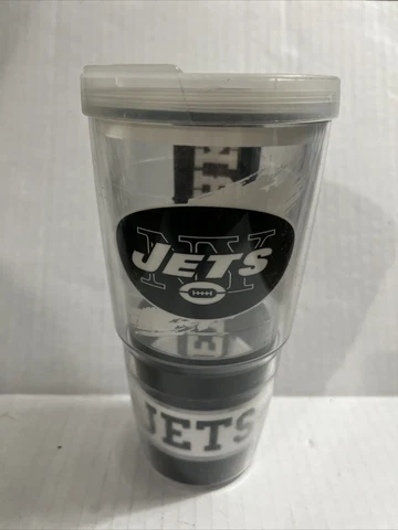 NY Jets - New York Jets Licensed Travel Mug - Lidded Coffee Cup - Tervis 8” Tall Cover