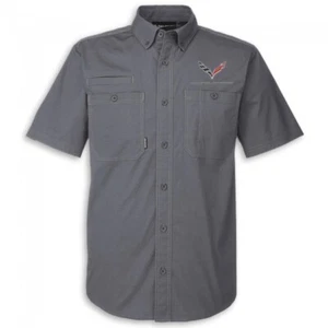 Corvette C7 Dri-Duck Short Sleeve Button Down - Picture 1 of 3
