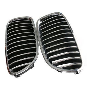 2pcs Front Grille Fits for 2009-2013 BMW 5 Series F10 F11 528i 535i Left & Right