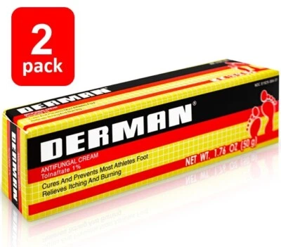 2 ✅ CREMA ANTIMICÓTICA DERMAN 1.76oz - TRATAMIENTO DEL PIE DE ATLETA ✅👣 Foto 1 de 3