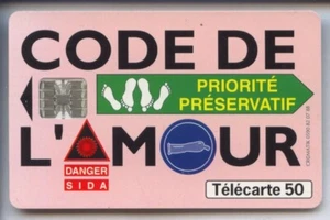 DOM-TOM TELECARTE / PHONECARD .. ILE GUADELOUPE 50U CODE AMOUR C85124438 PUCE - Picture 1 of 1