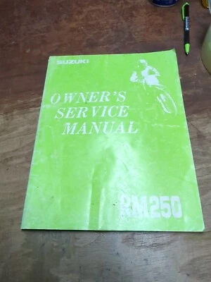 Suzuki RM250 1993 manual de taller de reparación de servicio para propietarios impresión de libro original 1992 Foto 1 de 4