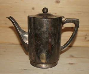 Vintage Swiss SIGG Hand Made Versilbert Tee Kaffeekanne Deckelkanne - Bild 1 von 12