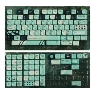 131Keys Keycaps Refreshing Fantasy Summer Color PBT Keycap Set MOA Profile - Image 1 of 4
