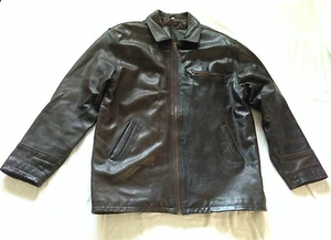 Vintage Herren Carnaby International London Echtleder braun mittellanger Mantel, LG - Bild 1 von 6