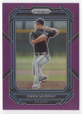 2023 Panini Prizm PURPLE Owen Murphy /99 Atlanta Braves #7 - Image 1 of 2
