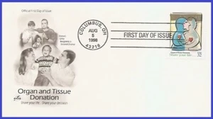 Donación de órganos y tejidos USA4 #3227 U/A ARTCRAFT FDC - Imagen 1 de 1