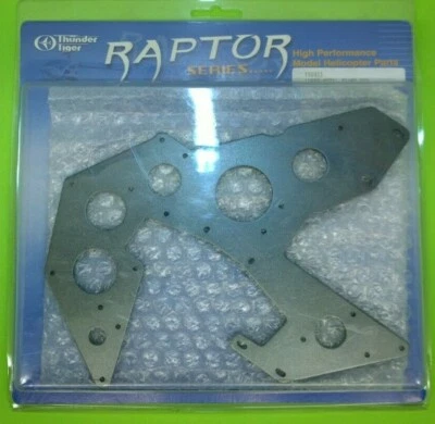 Thunder Tiger PV0411 metal Lower Side Frames Raptor 90 new in pkg - Image 1 of 4