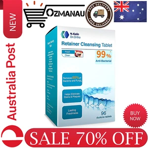 Retainer Cleaner Tablets 96 tabs for Invisalign, Mouth Guard & Other Dental | AU - Picture 1 of 8
