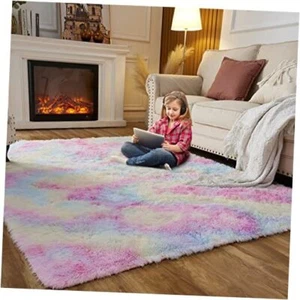 EasyJoy Super Soft Rugs for Living Room, Area Rugs for 9 Feet x 12 Feet Rainbow - Picture 1 of 7