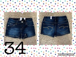 Justice (retail store) jean shorts denim size 10S 10 slim NWT girl - Picture 1 of 1