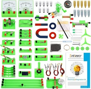 Electric Circuit Learning Kit for Kids 8-16 - Fun Magnetism Experiments Included - Picture 1 of 12
