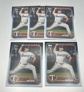 2024 Topps UPDATE COLE WINN LOT OF 5 CARDS US109 TEXAS RANGERS RC - Picture 1 of 1