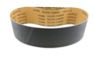 4 X 24 Inch 1000 Grit Silicon Carbide Sanding Belts, 3 Pack - Picture 1 of 1