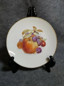 7 1/2" Cherry & Apple Porcelain Plate, Bavaria, Schumann, Arzberg, Germany - Picture 1 of 4