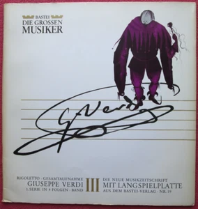 Giuseppe Verdi Rigoletto Band III Bastei Musikzeitschrift Nr 19 mit 10" EP Vinyl - Bild 1 von 3