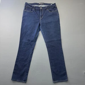 Jeans Levi’s Demi Curve donna 14/32 classico rialzo gamba slim denim lavaggio scuro - Foto 1 di 15