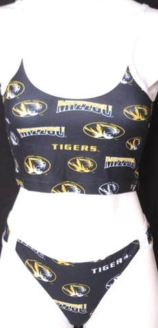 NEW Missouri Tigers Concepts Sport Black Underwear Sleepwear Pajamas Womens M Cover