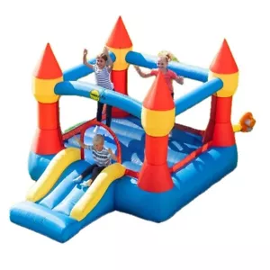 Aufblasbare Outdoor-Rutsche Happy Hop Hüpfburg 7 Fuß Geschenkideen für Kinder NEU UK - Bild 1 von 9
