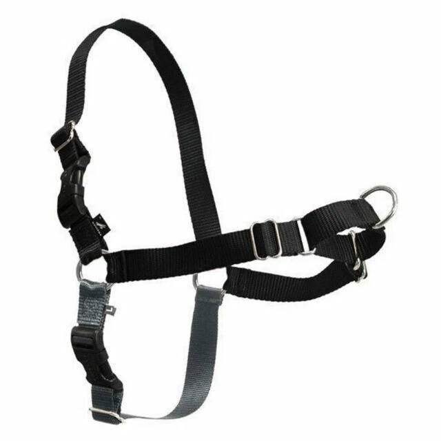 PetSafe Easy Walk No Pull Dog Harness for Medium/Large Dogs - Black/Silver