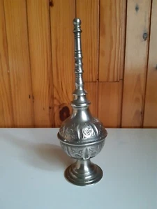 Parfum Ausgießer Flakon Vintage Tradition Marokko Metall versilbert - Bild 1 von 8