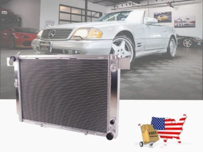 For 1990-2002 MERCEDES BENZ SL500 500 SL 5.0L 1991 92 93 3 Row Aluminum Radiator - Image 1 of 4