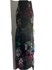 Womens Dresses-Elie Tahari Black Floral Size M Maxi Length-Silk