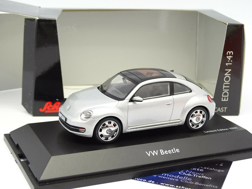 SCHUCO 1/43 - VW Beetle Argento - Immagine 1 di 1