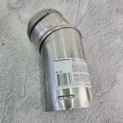 DuraVent PelletVent 3PVLHC 3" Dia Round Adjustable Angle Horizontal Chimney Cap