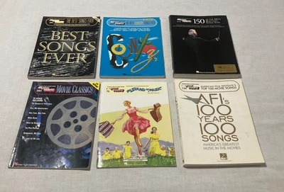 Hal Leonard EZ Play Today Lot 6 Organ Piano Song Book Sheet Music Movie Country - Image 1 of 4