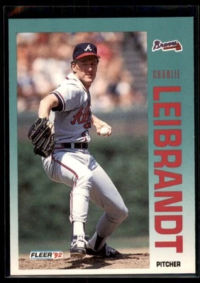 1992 Fleer Charlie Leibrandt #361 Atlanta Braves - Image 1 of 2