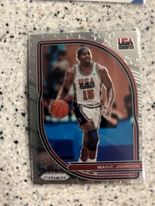2020-21 Panini Prizm USA Basketball Prizms Silver BASKETBALL #7 Magic Johnson - Picture 1 of 2