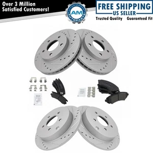 Brake Pad Performance Rotor Kit Semi Metallic Front Rear Kit for Rendezvous - Picture 1 of 9
