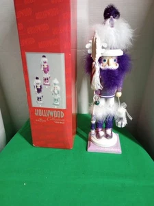 Schiaccianoci Kurt Adler Hollywood Collection di Holly Adler viola glitter 16" - Foto 1 di 5