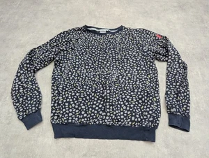 Scamp & Dude Sweatshirt Womens M Navy Animal Lightning Y2K Streewear Jumper Top - Picture 1 of 9