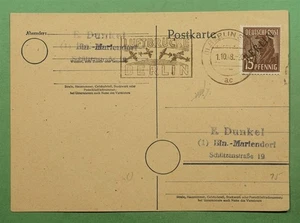 DR WHO 1948 ALEMANIA BERLÍN EMBALAJE ORIGINAL POSTAL ESLOGAN CANCELAR w22335 - Imagen 1 de 2