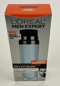 LOREAL MEN EXPERT HYDRA ENERGETIC DAILY MOISTURIZER For 3 Day Beards 1.7 fl oz - Picture 1 of 5