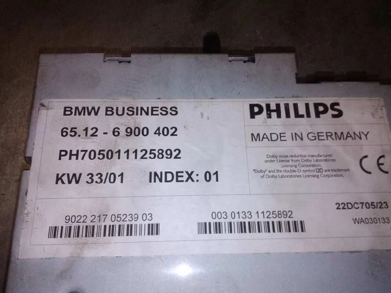 65126900402 autoradio pour BMW SERIE 3 BERLINA (E46) 316I 1998 672609 - Photo 1/1