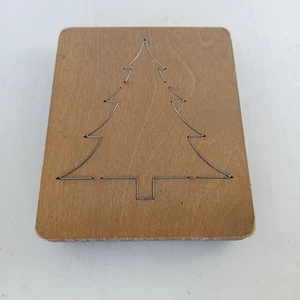 Accucut Ellison Holz Stanze Weihnachtsbaum 5X6 Pädagogisch Scrapbooking Handwerk  - Bild 1 von 3