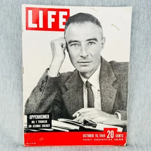 LIFE Magazine October 10 1949 Oppenheimer Nuclear Atomic Pioneer Marilyn Monroe - Picture 1 of 15