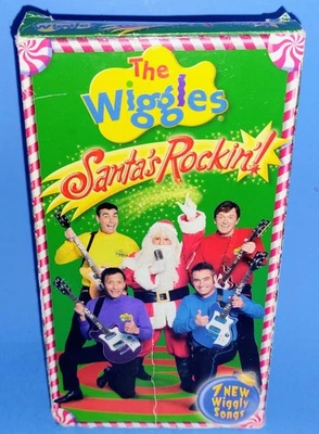 The Wiggles Santa’s Rockin’! VHS Tape 2004 HiT Entertainment Used Rare Christmas - Image 1 of 4