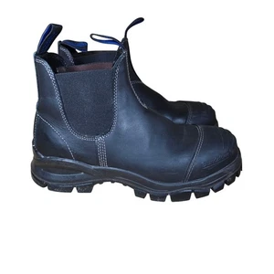 Blundstone Stout Stahlkappe Schwarz Chelsea Arbeitsstiefel Ausgezeichnet Herren 9,5, Damen 11 - Bild 1 von 10