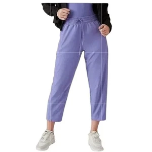 Athleta Arrival Pant Dark Adonis Blue Purple Ankle Straight Leg Women's size 10 - Picture 1 of 12