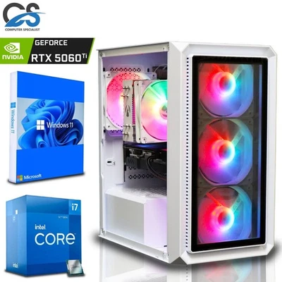 Fast Gaming PC Intel i7 12700F | RTX 5060 Ti 8GB | 64GB RAM | 2TB SSD | Win 11 - Image 1 of 4