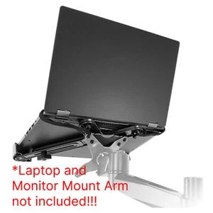 11-17" Notebook Laptop Holder Adapter for Monitor Mount Arm Stand VESA Desk Tray - Picture 1 of 11