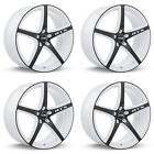 NEW Set of 4 Wheels 18in White and Black Fits Acura Buick Cadillac Chevrolet Chr