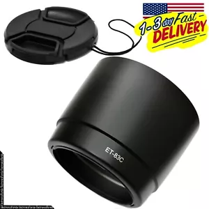 (ET-83C+ Lens Cap) Camera Lens Hood for Canon EF 100-400mm f/4.5-5.6L IS USM - Picture 1 of 4