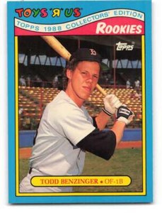 1988 Topps Toys R Us Rookies #1 Todd Benzinger NM-MT Red Sox